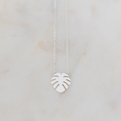 Palm Leaf Necklace | Stainless Steel Necklace | 17 Mile