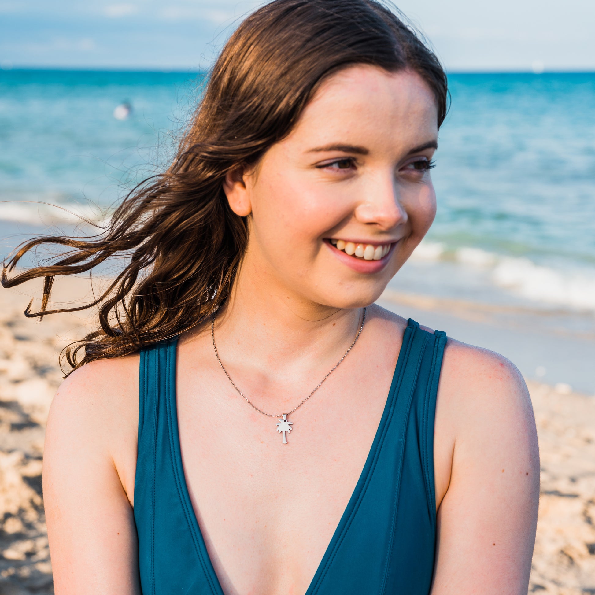 Palm Tree Necklace | Palm Tree Pendant | 17 Mile