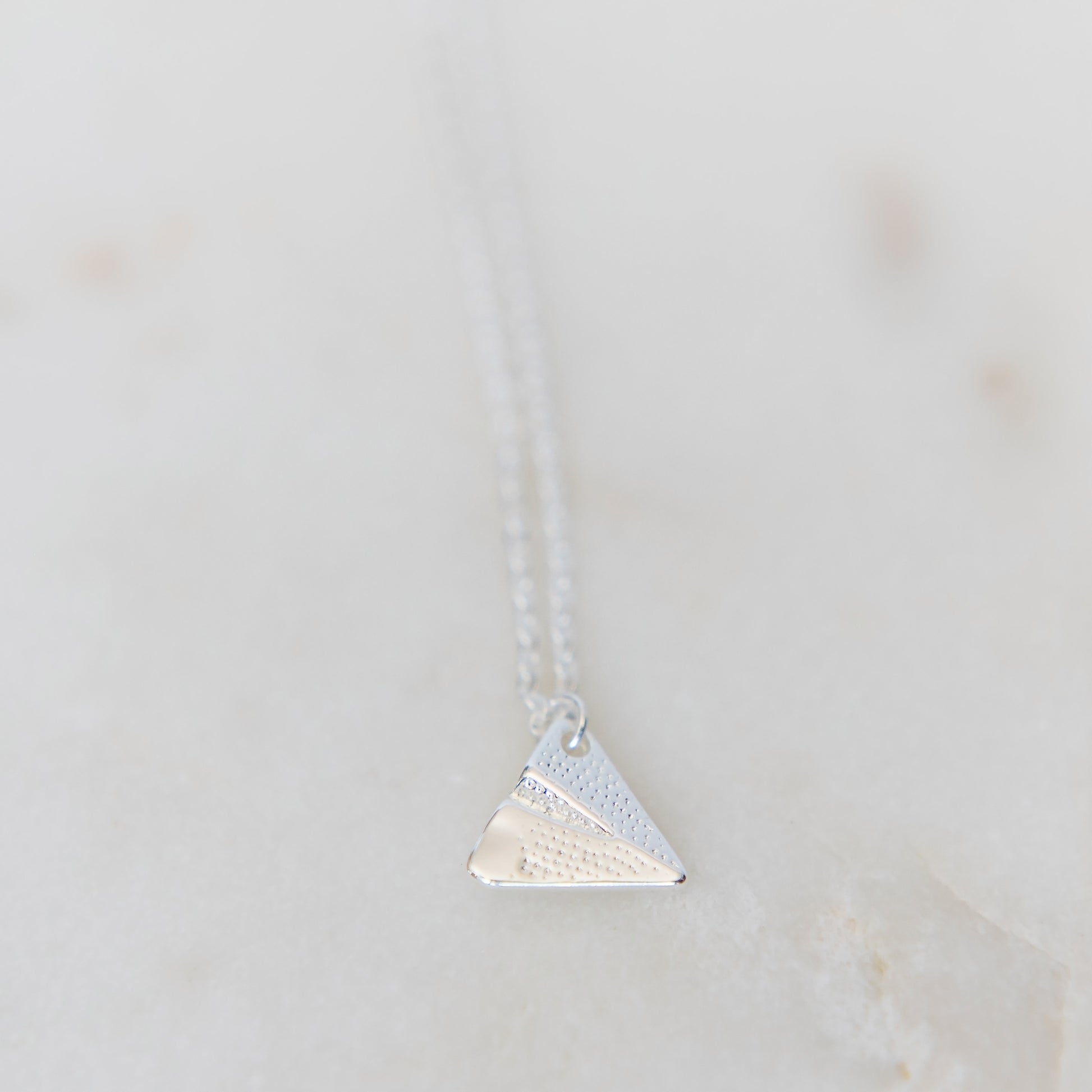 Paper Airplane Necklace | Stainless Steel Necklace | 17 Mile