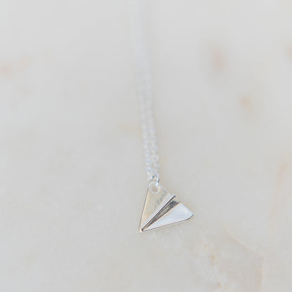 Paper Airplane Necklace | Stainless Steel Necklace | 17 Mile
